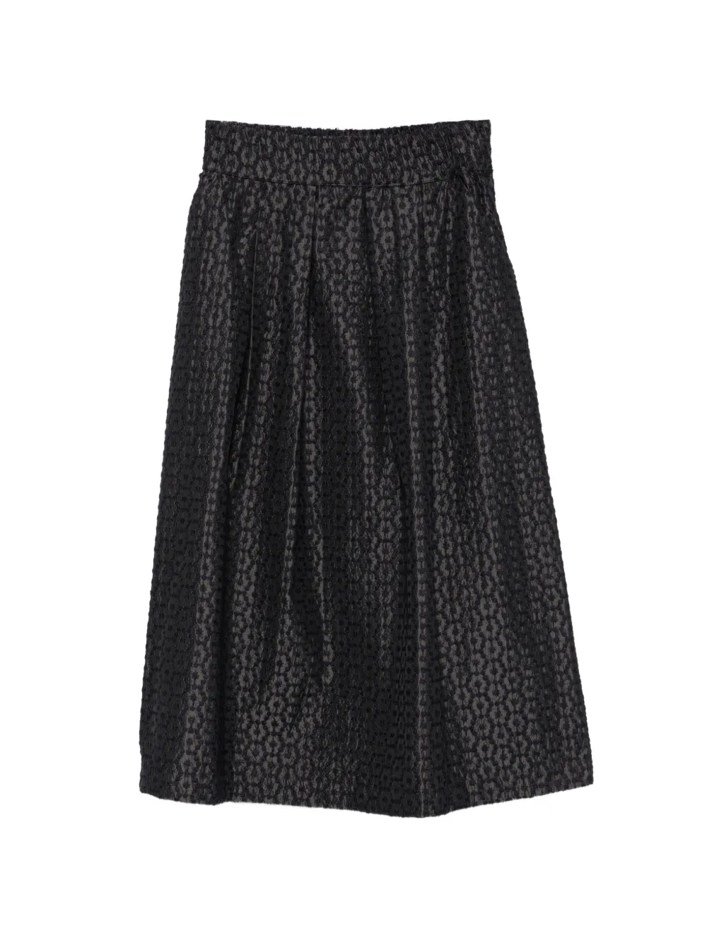 Why Ci jacquard-woven pleated midi skirt