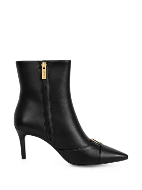 TWINSET leather ankle boots with logo