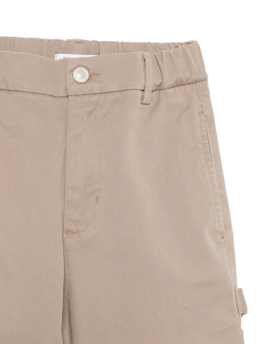 Paolo Pecora Kids Cargo broek met riemlussen Beige