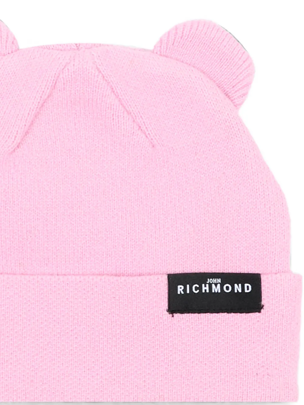 John Richmond Junior Muts met logopatch en oordetail Roze