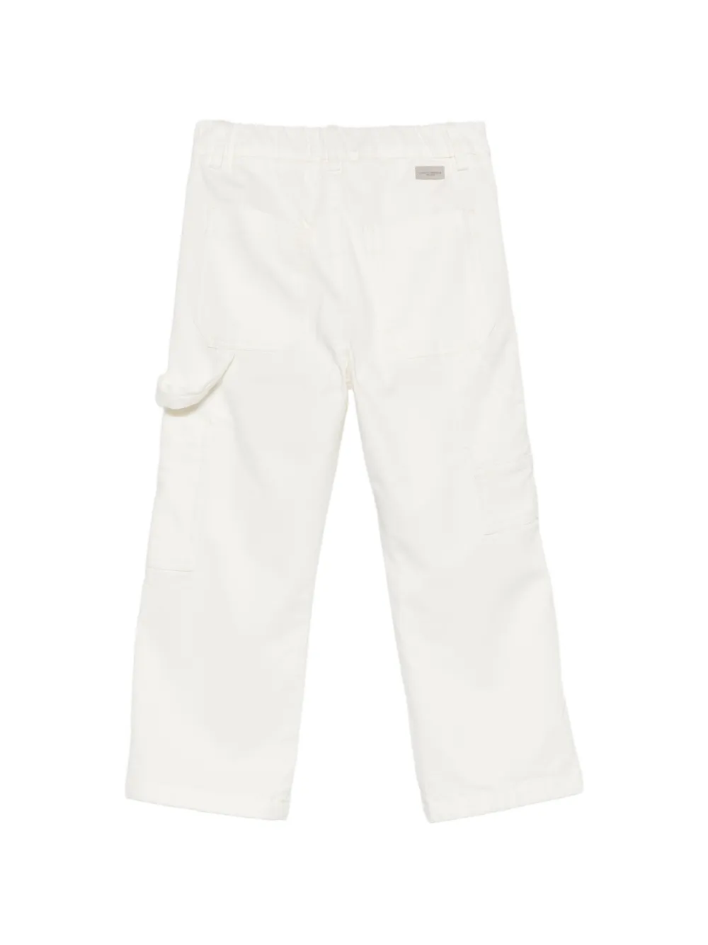 Paolo Pecora Kids Broek met riemlussen Beige
