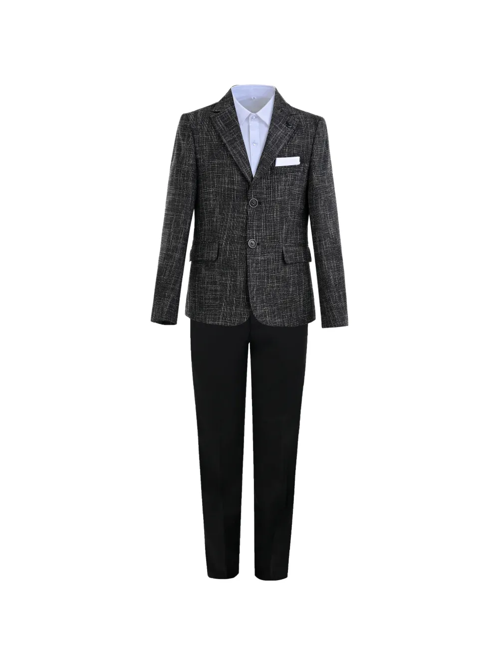 Moustache Alexander checked suit (set of three) - Nero
