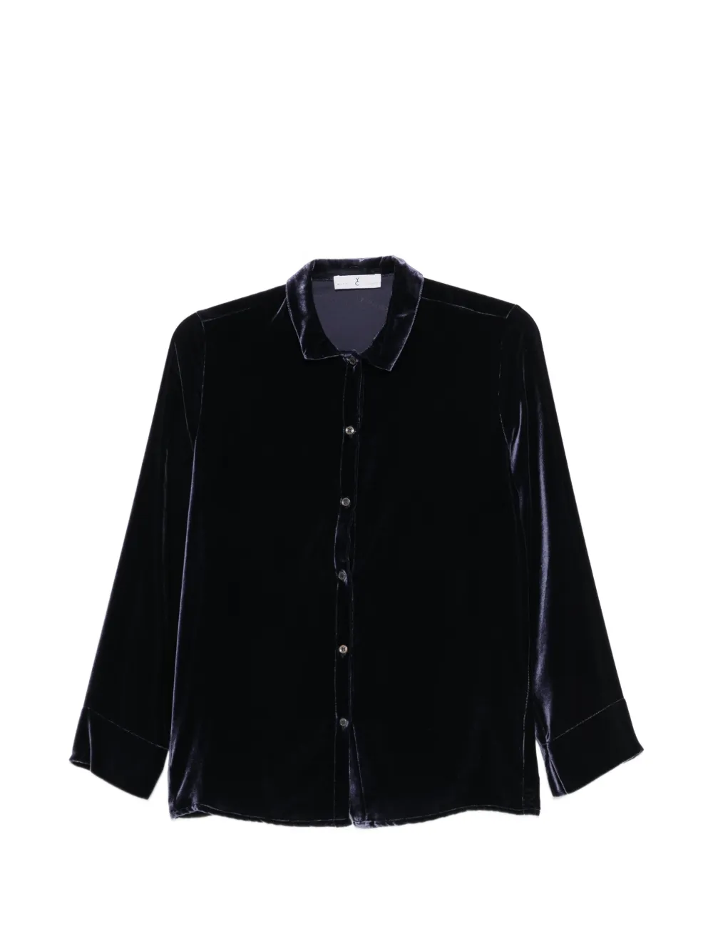 Why Ci velvet long-sleeve pyjama shirt