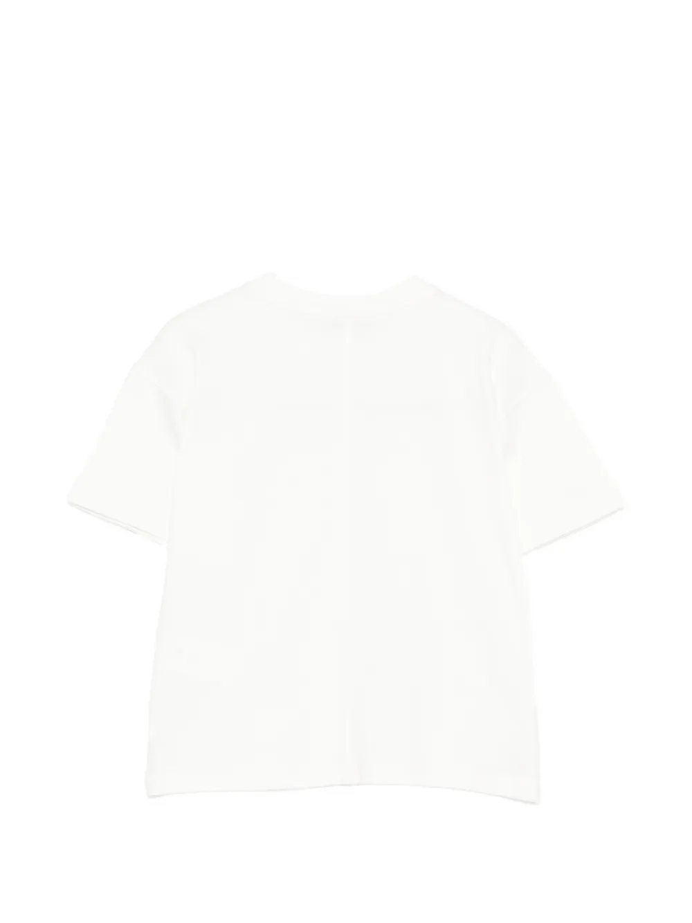 Paolo Pecora Kids T-shirt met ronde hals en korte mouwen Wit