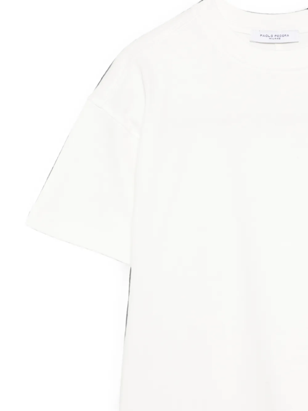 Paolo Pecora Kids T-shirt met ronde hals en korte mouwen Wit
