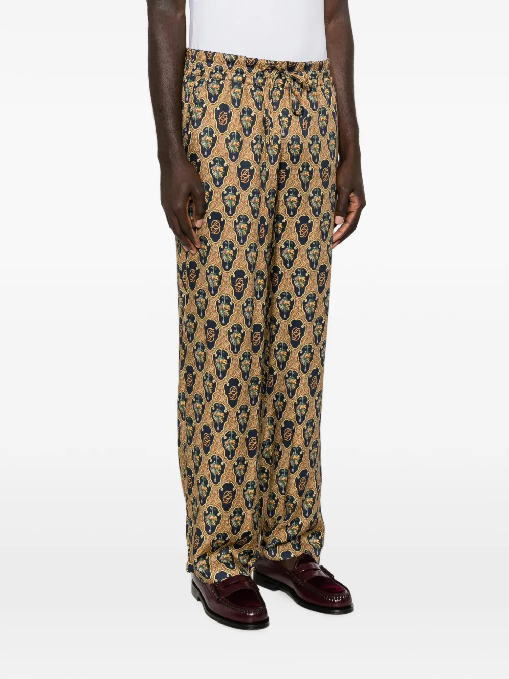 Drôle De Monsieur Broek met trekkoord Beige