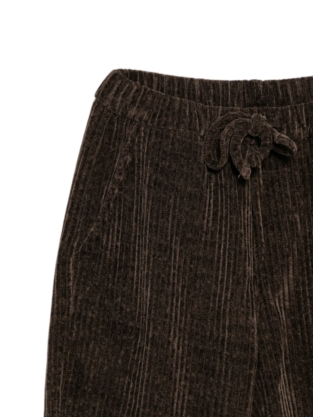 Paolo Pecora Kids Ribfluwelen broek Bruin