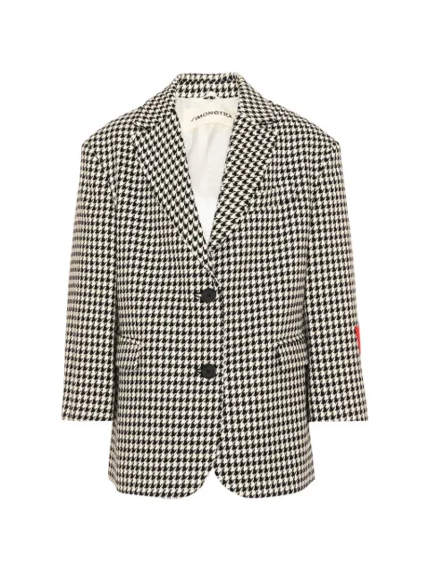 Simonetta houndstooth heart-patch jacket