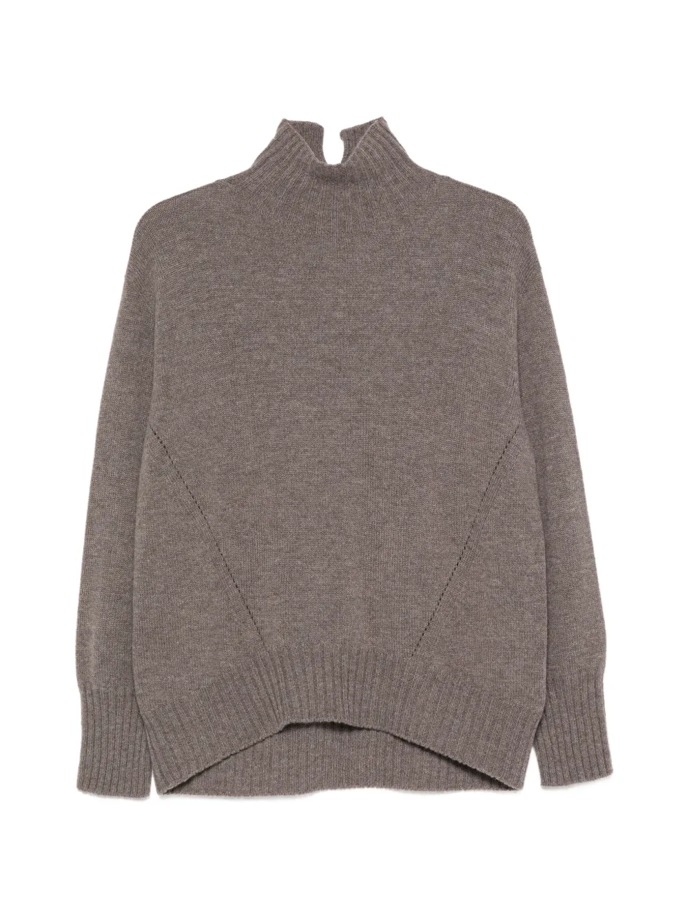 Why Ci high-neck ribbed-trim sweater