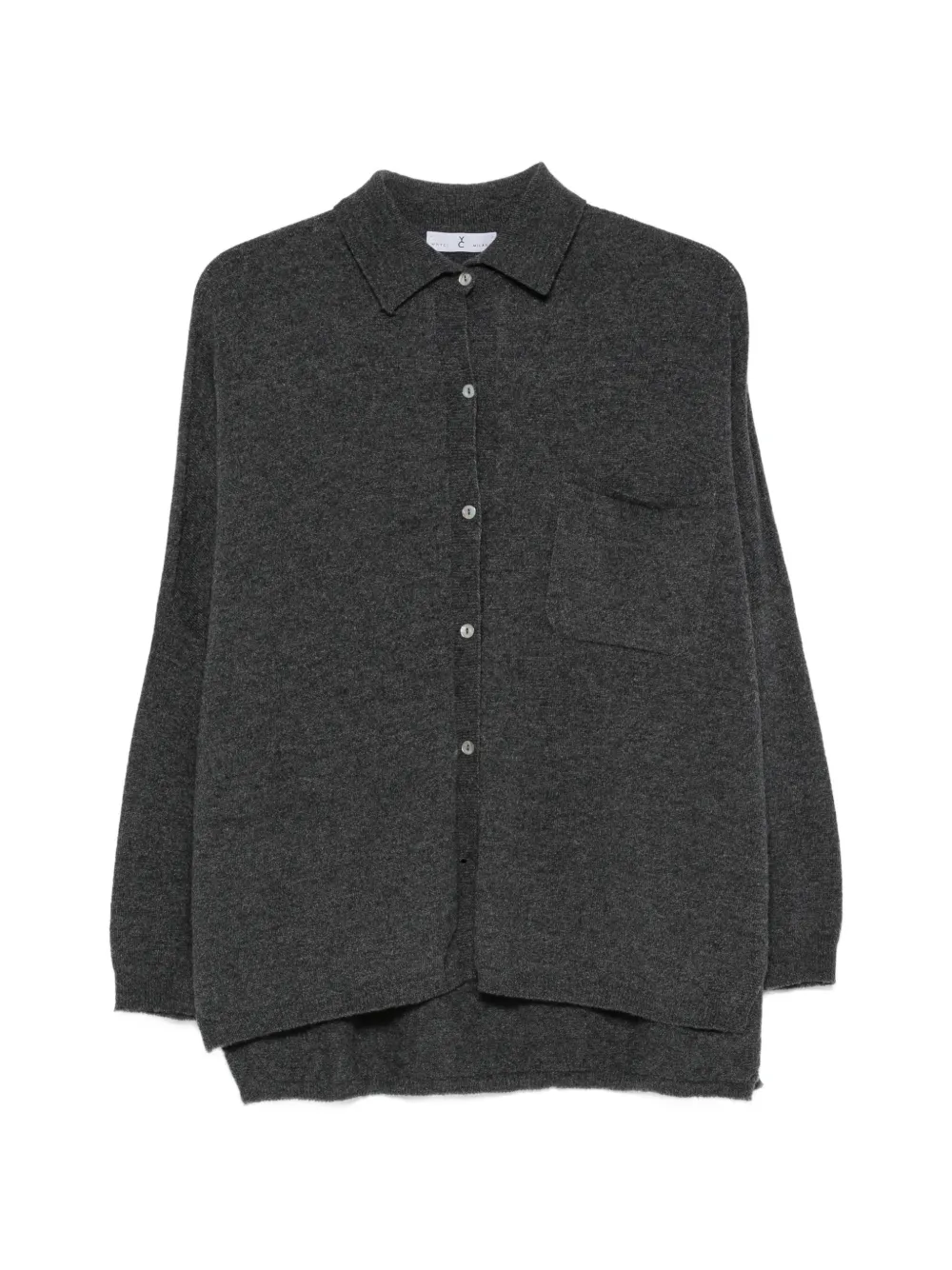 Why Ci button-up chest-pocket cardigan