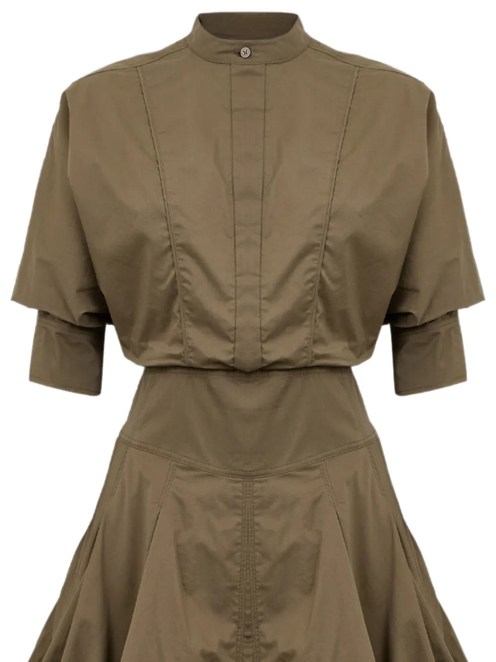 SIMKHAI Effie blousejurk met geplooid detail Bruin