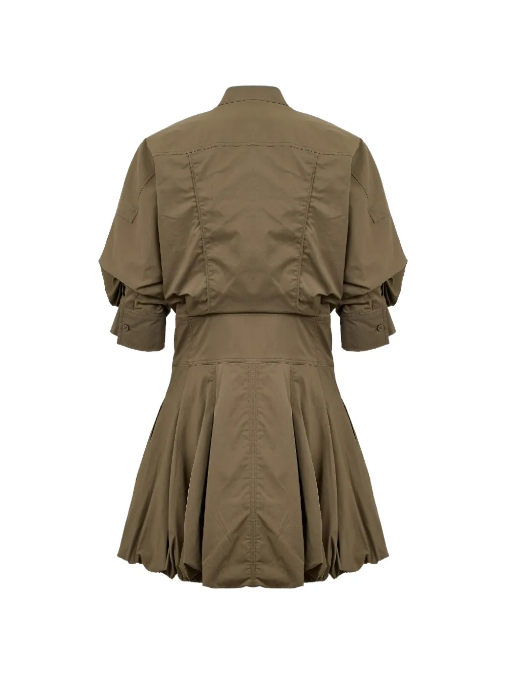 SIMKHAI Effie blousejurk met geplooid detail Bruin