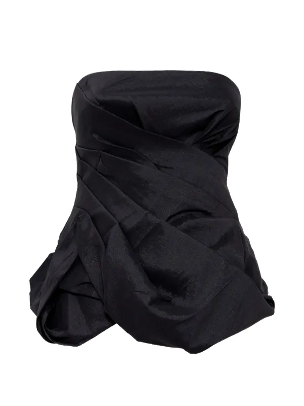 Acler Dorval Strapless Top in Black