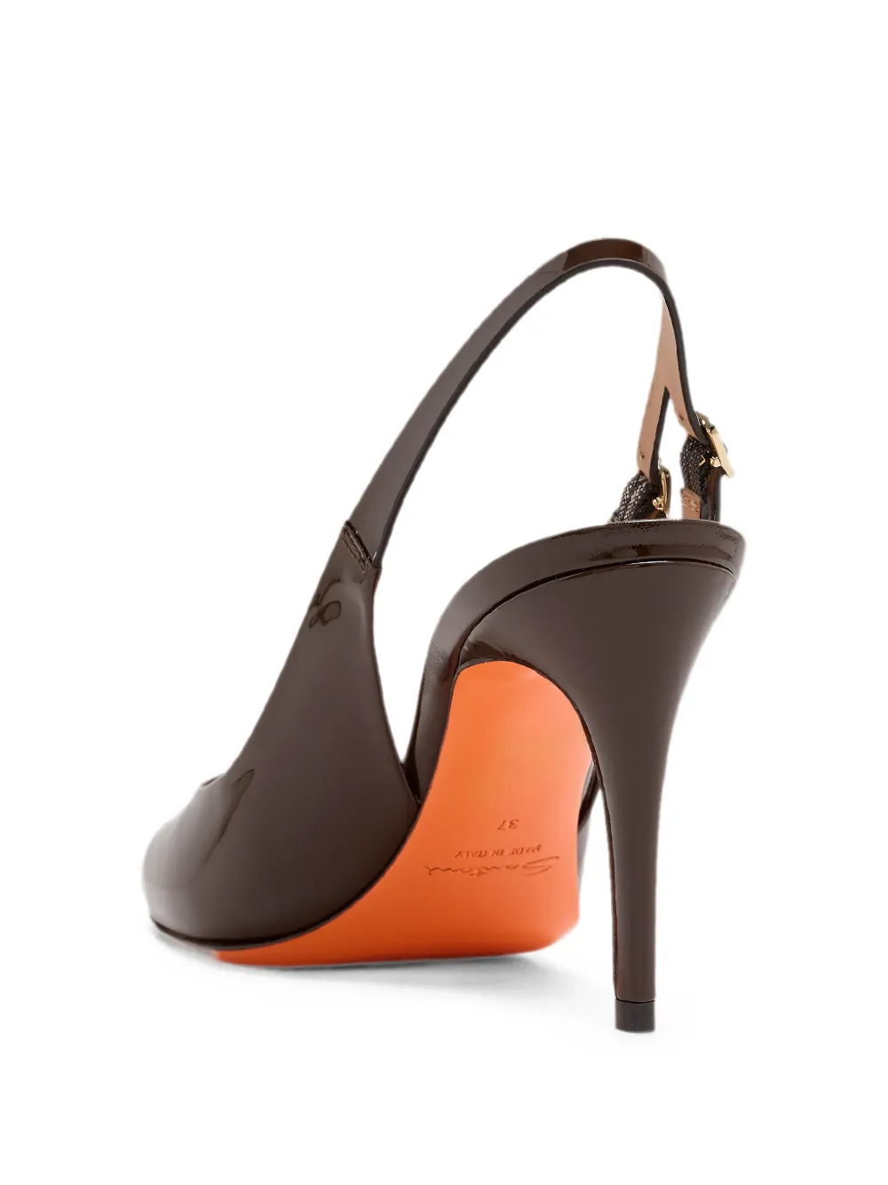 Santoni pointed-toe slingback pumps Bruin