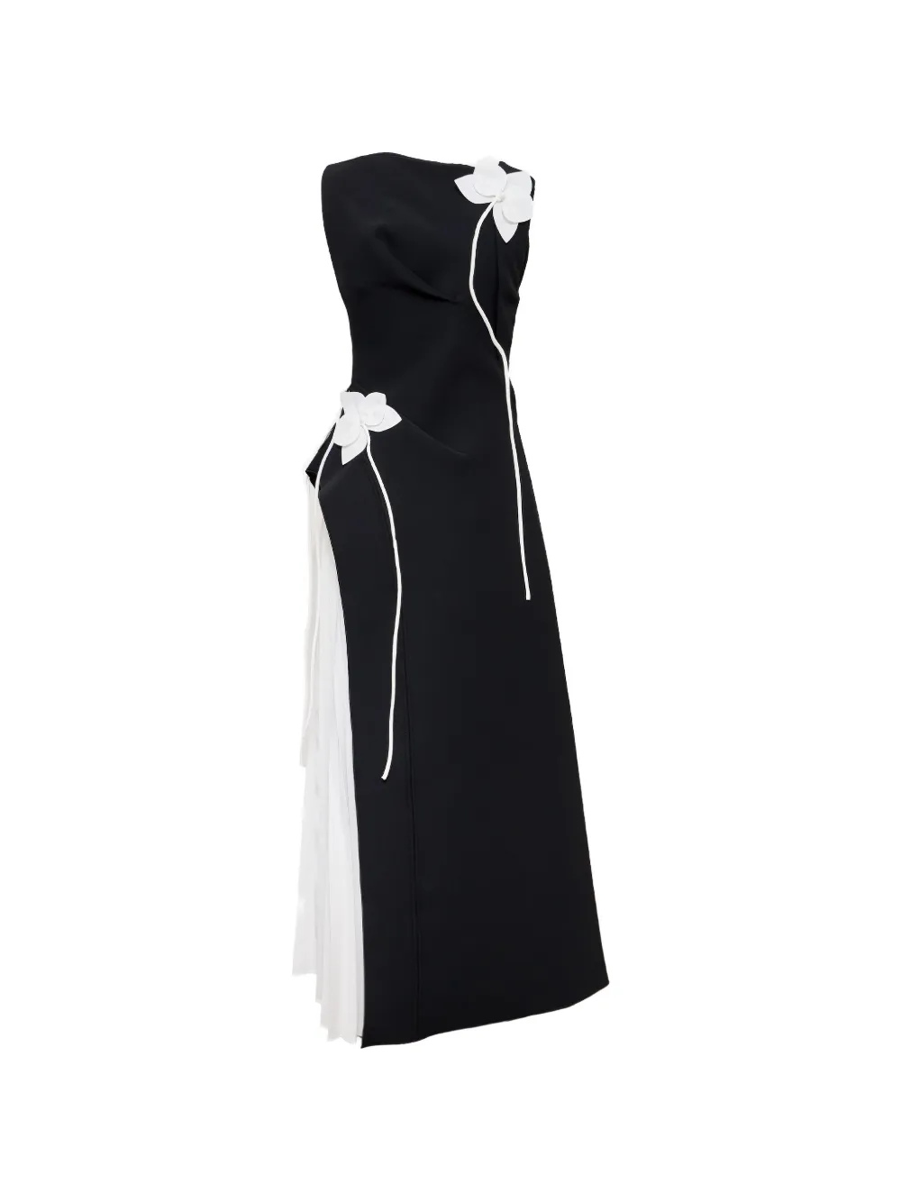 Acler Limisi maxi-jurk met bloemapplicatie Zwart
