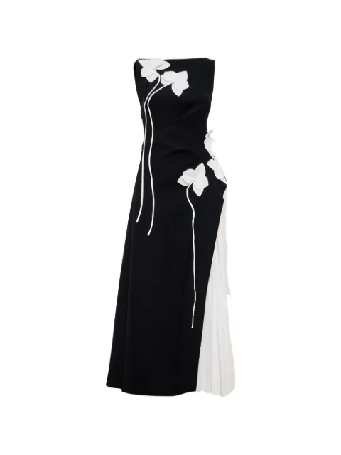 Acler vestido largo Limisi con aplique floral