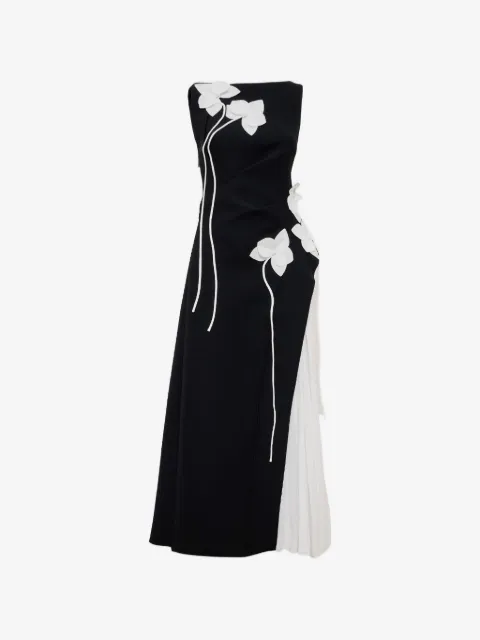 Acler Limisi floral-appliqué maxi dress