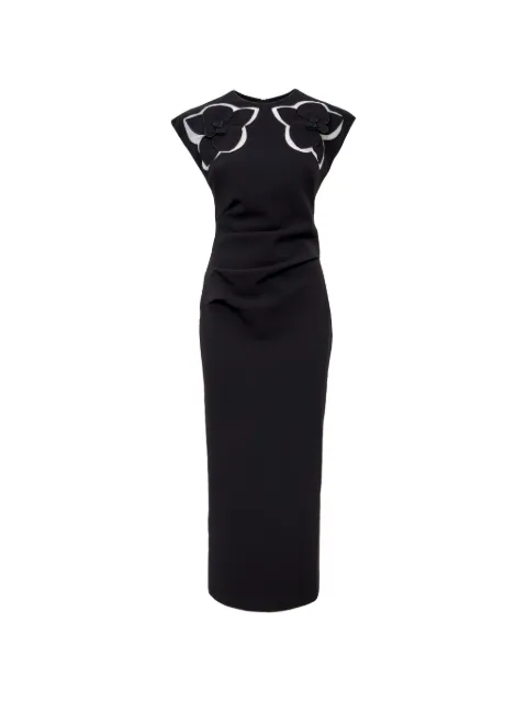 Acler Koda floral-appliqué midi dress