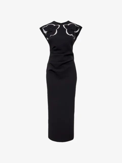 Acler vestido midi Koda con apliques florales