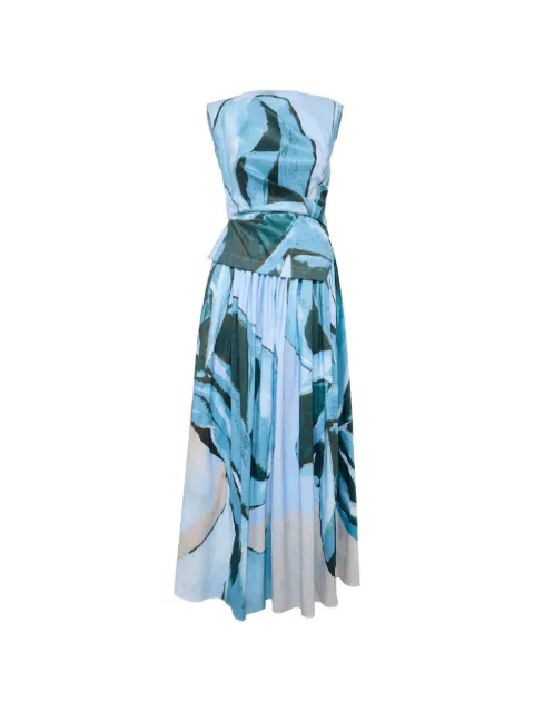 Acler Robaker abstract-print maxi dress