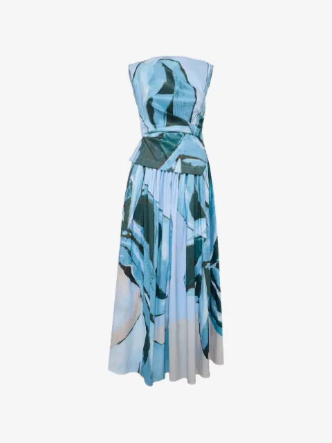 Acler vestido largo Robaker con motivo abstracto