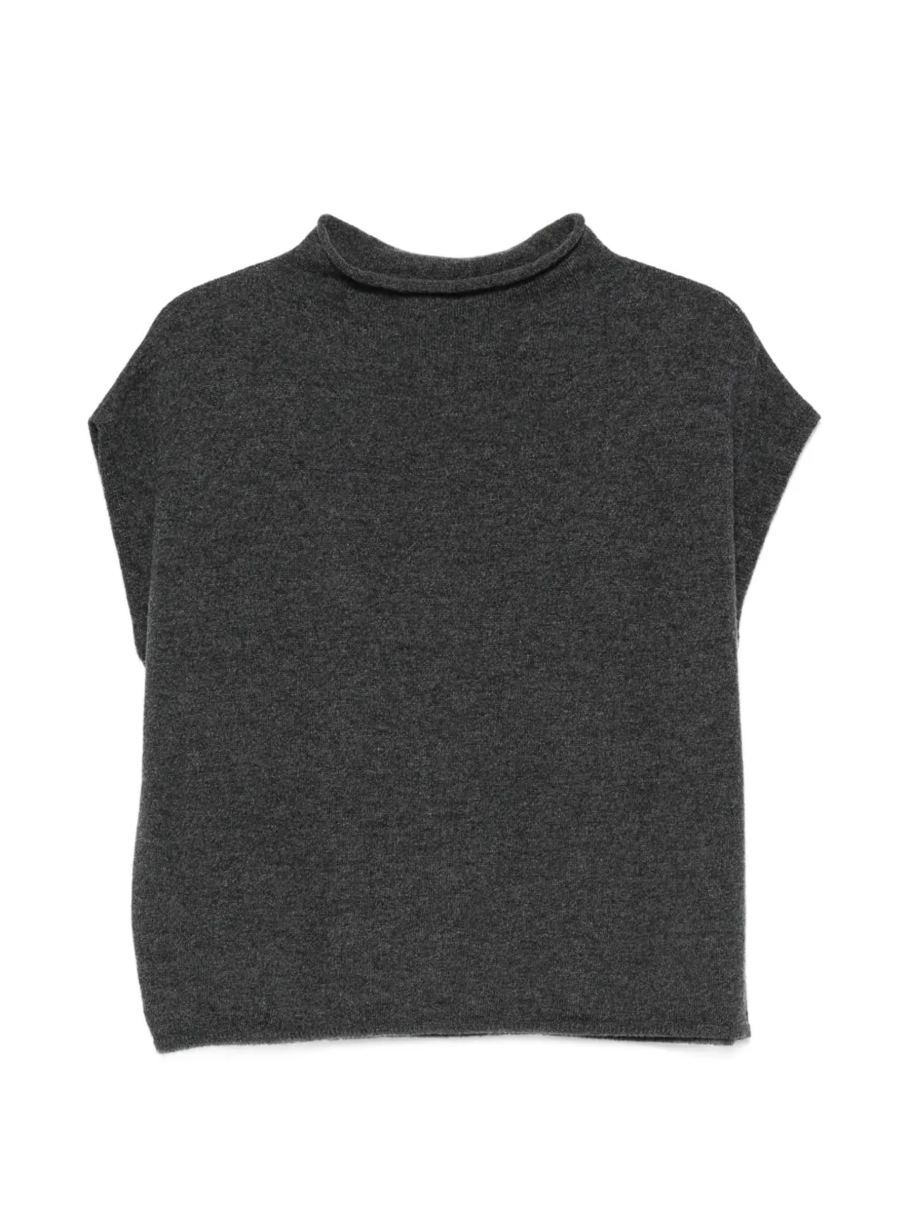 Why Ci Maglione smanicato a collo alto - Grigio