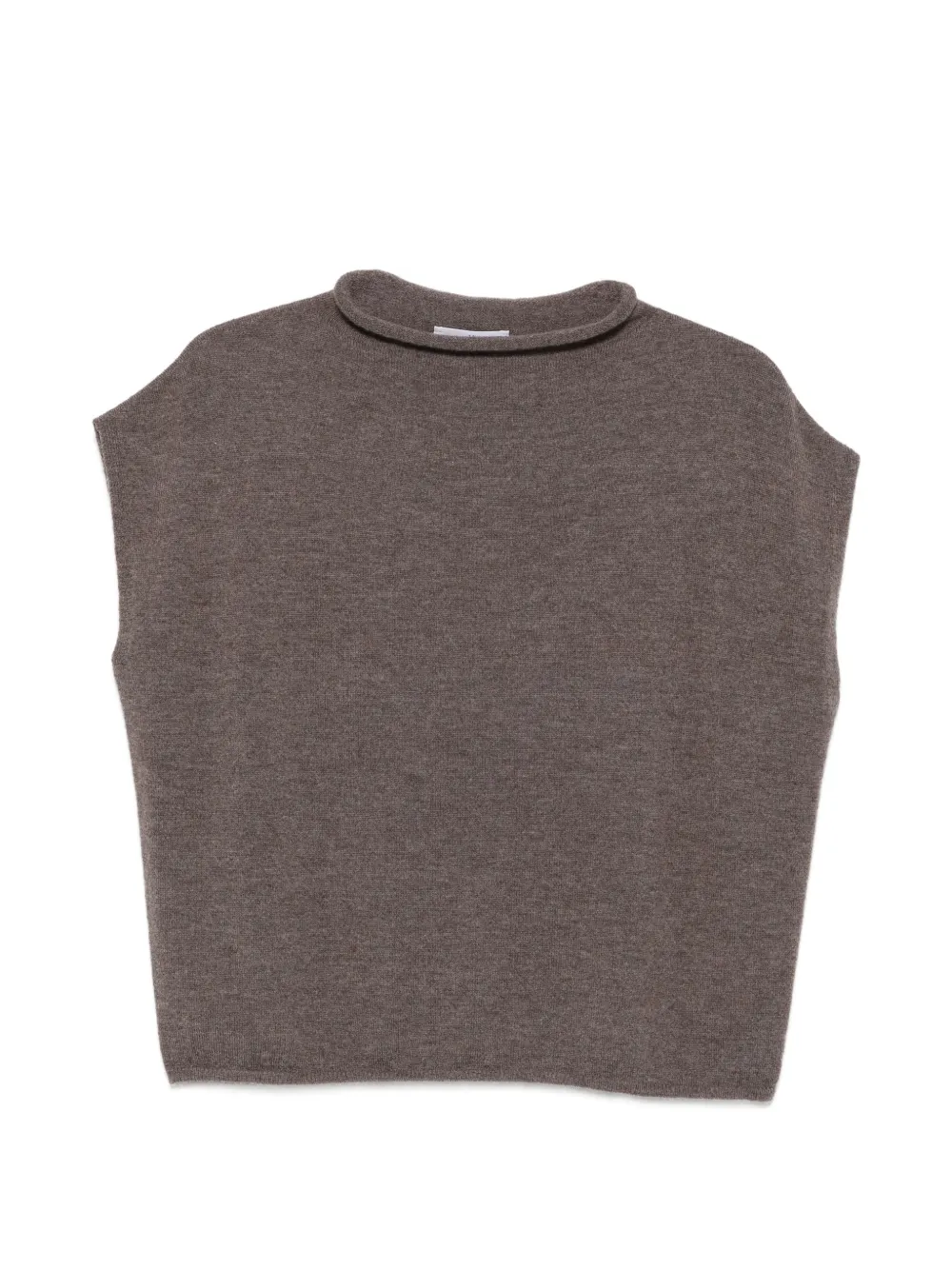 Why Ci rolled-trim sleeveless sweater