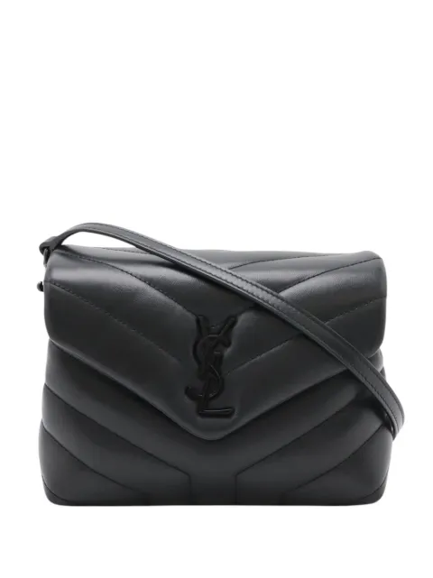 Saint Laurent Pre-Owned 2017-2026 Toy Matelasse Calfskin Monogram Monochrome LouLou crossbody bag