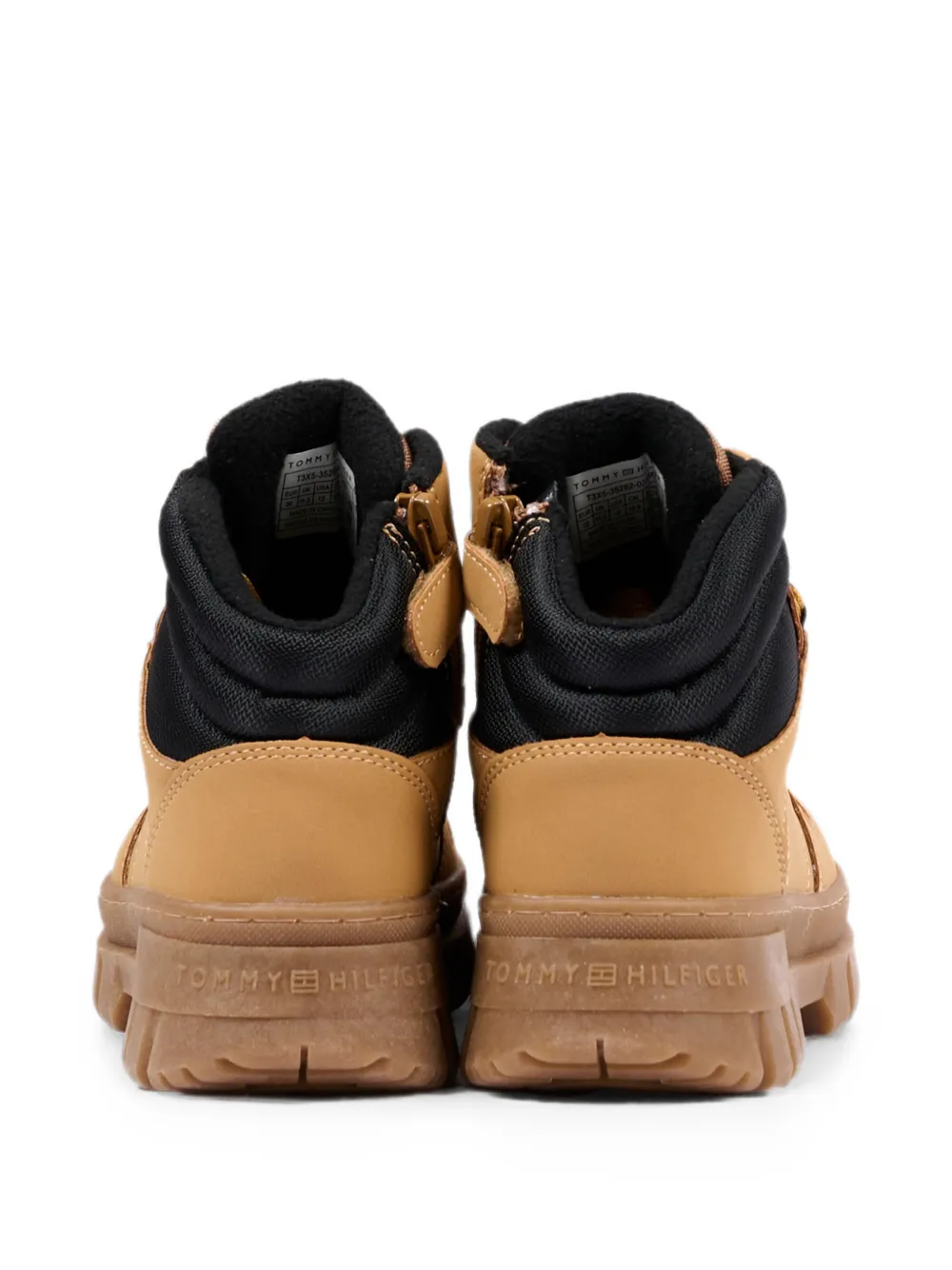 Tommy Hilfiger Junior lace-up leather boots Bruin