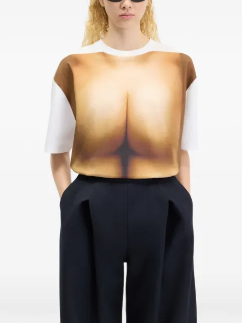 Jean Paul Gaultier oversized Trompe L'oeil Butt T-shirt