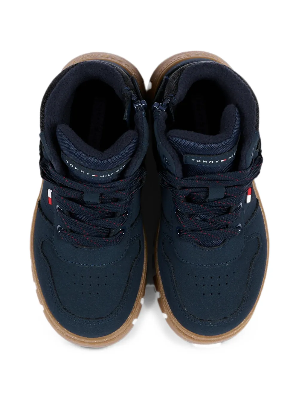 Tommy Hilfiger Junior canvas lace-up boots Blauw