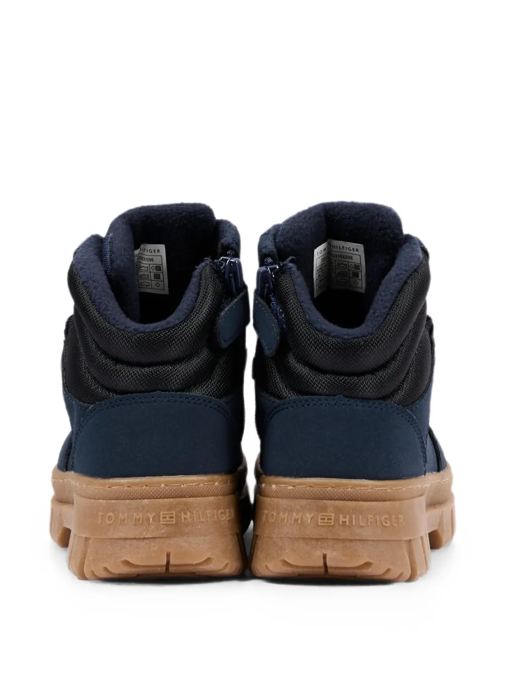Tommy Hilfiger Junior canvas lace-up boots Blauw
