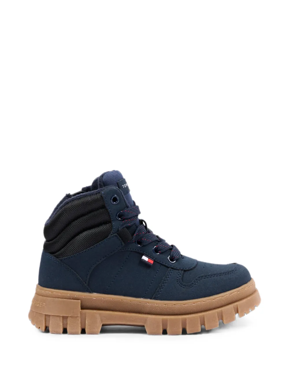 Tommy Hilfiger Junior canvas lace-up boots Blauw
