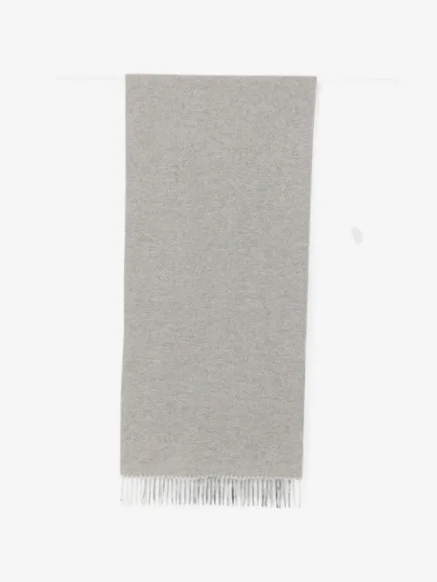 Fileria herringbone-patterned fringed scarf