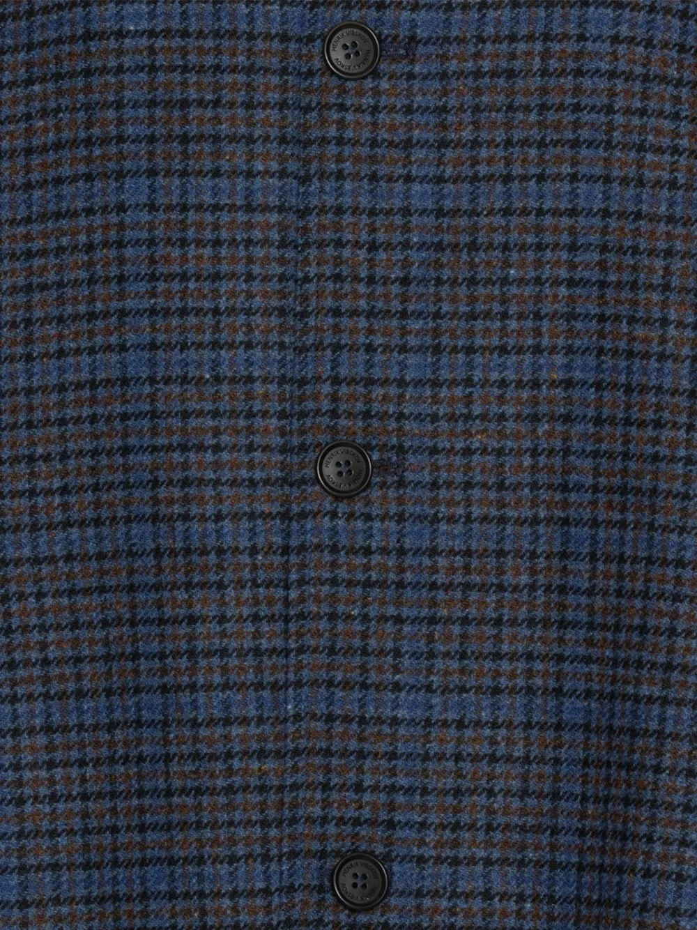 Henrik Vibskov Uncut jack met pied-de-poule print Blauw