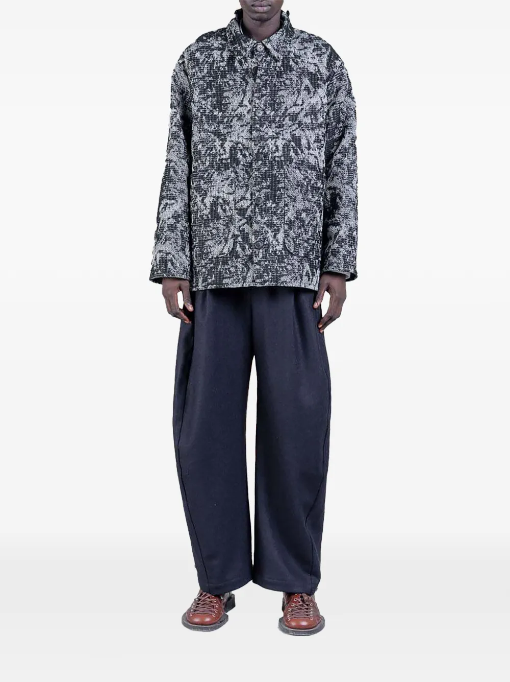 Henrik Vibskov Wheel textured-pattern Jacket | Black | FARFETCH