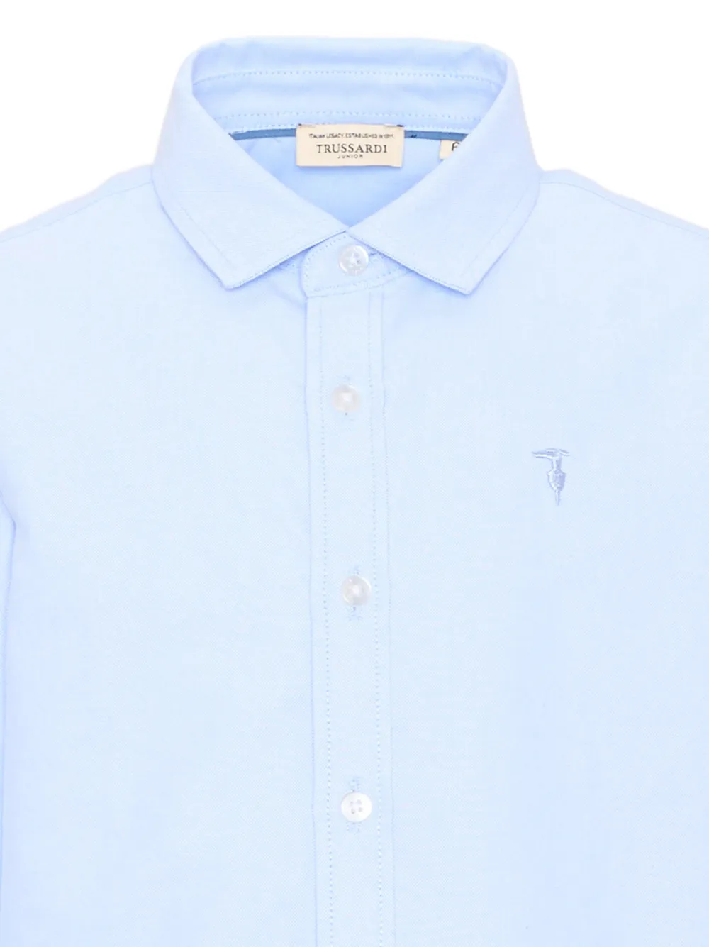 TRUSSARDI JUNIOR Shirt met geborduurd logo Blauw
