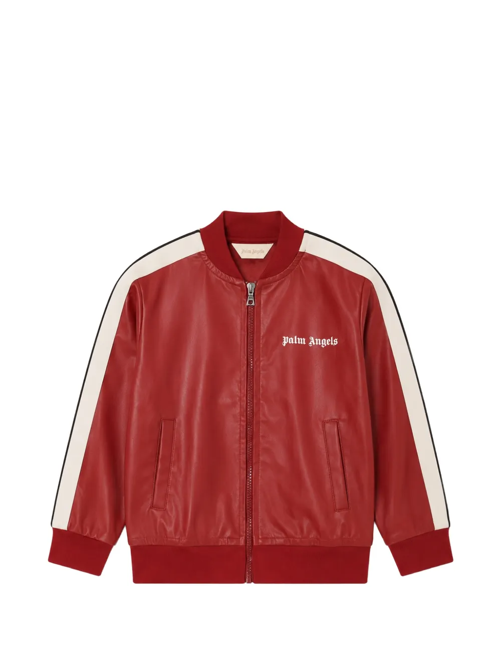 Palm Angels Kids logo-print side-stripe jacket - Rot
