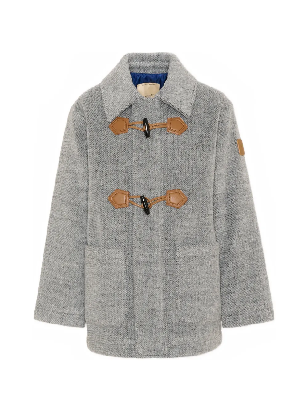TRUSSARDI JUNIOR toggle-fastening melange-effect coat - Grau