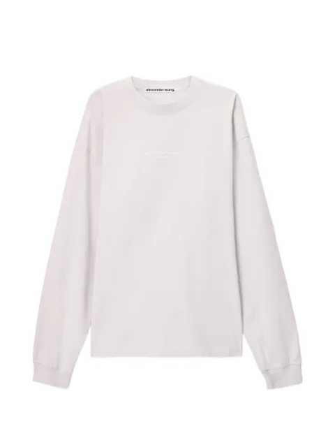 Alexander Wang logo-print long-sleeve T-shirt