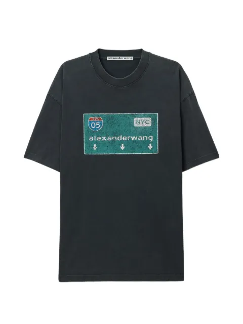 Alexander Wang street sign graphic T-shirt