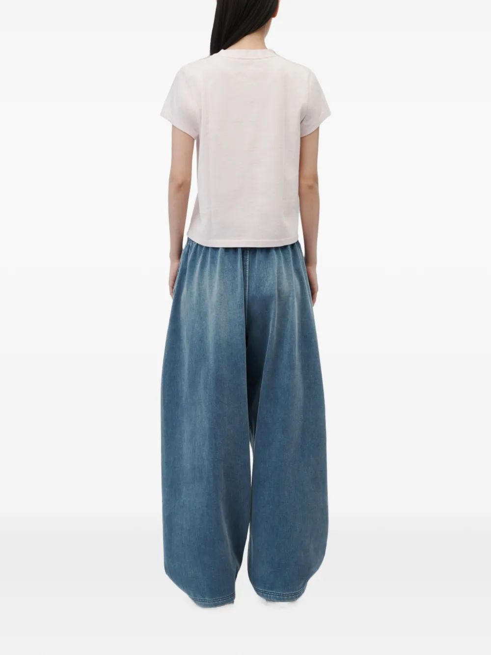 Alexander Wang T-shirt met korte mouwen en logo-print Roze