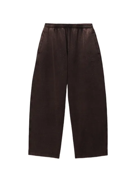 Alexander Wang mid-rise oversized sweatpants w/ all-over hotfix