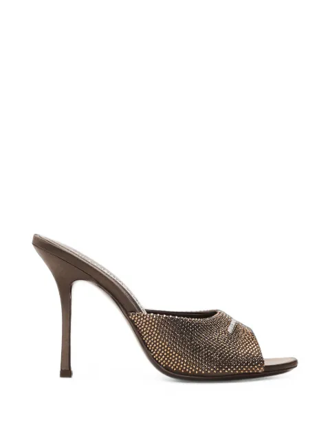 Alexander Wang Cher crystal hotfix 105mm mules