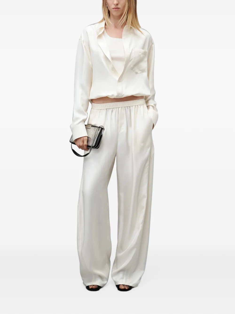 Alexander Wang Mid-waist trainingsbroek Beige