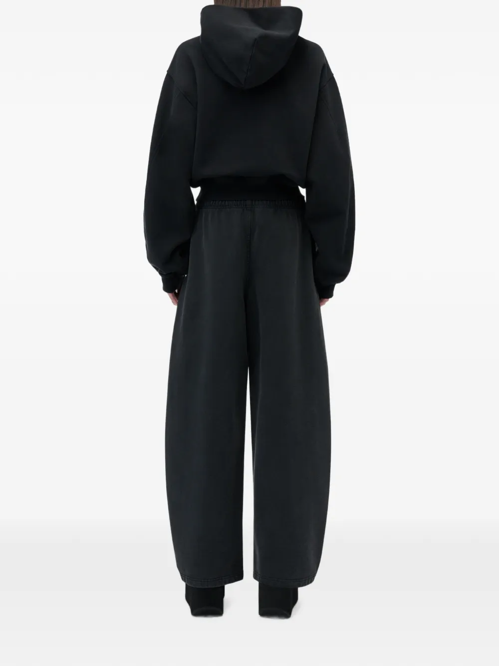 Alexander Wang Mid-waist joggingbroek met logo-print Zwart