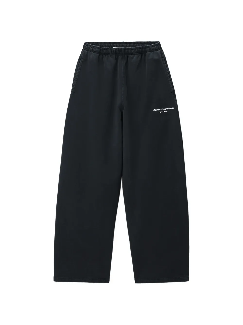 Alexander Wang logo-print mid-rise relaxed sweatpants - Nero