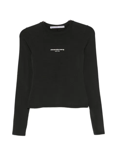 Alexander Wang layered-detail ribbed-knit top