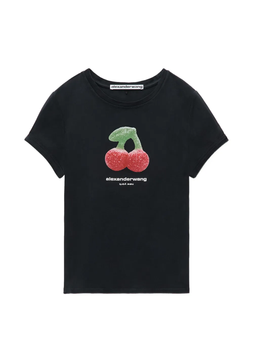 Alexander Wang cherry graphic tee with contrast trim