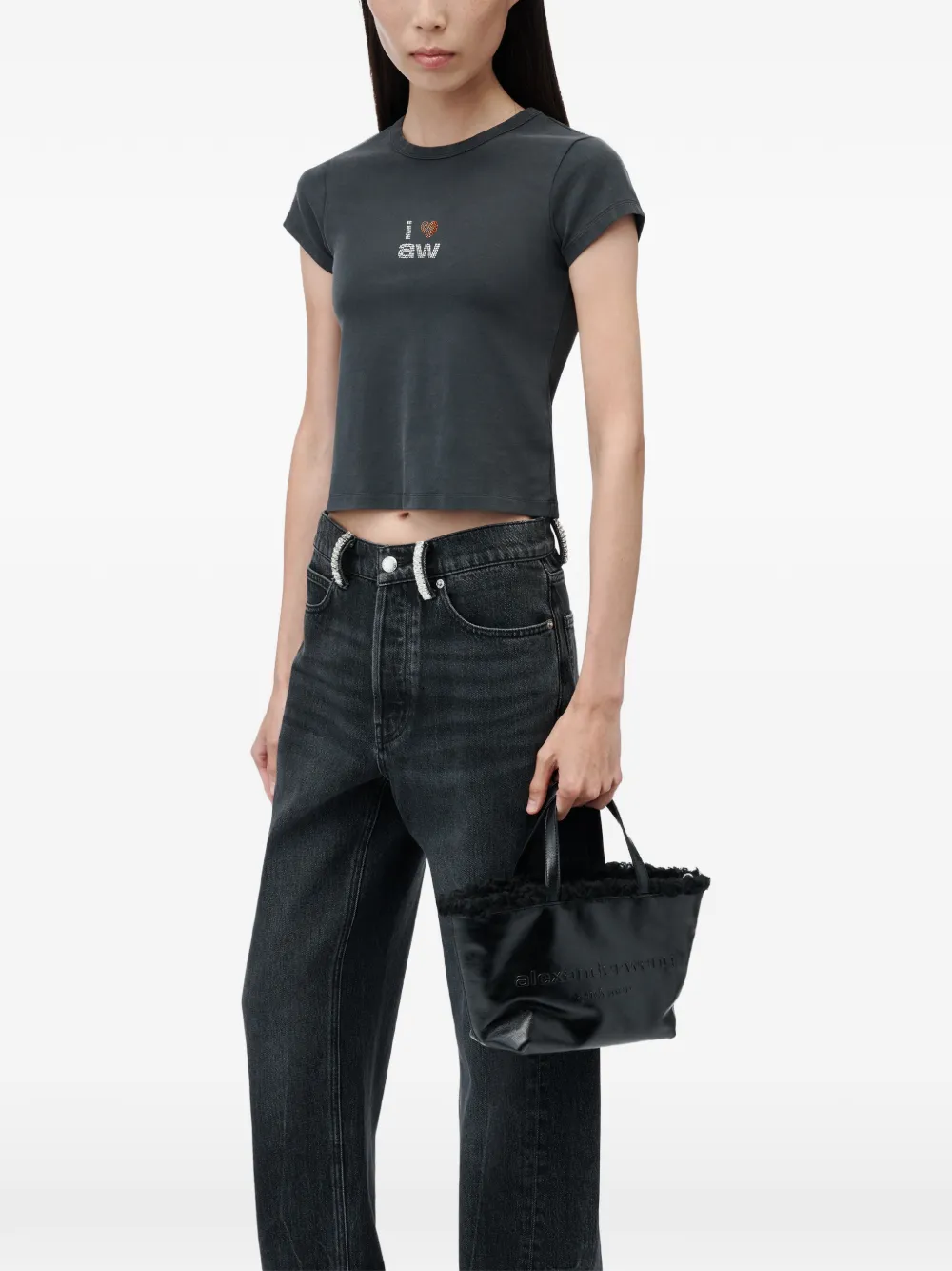 Alexander Wang T-shirt met print Grijs